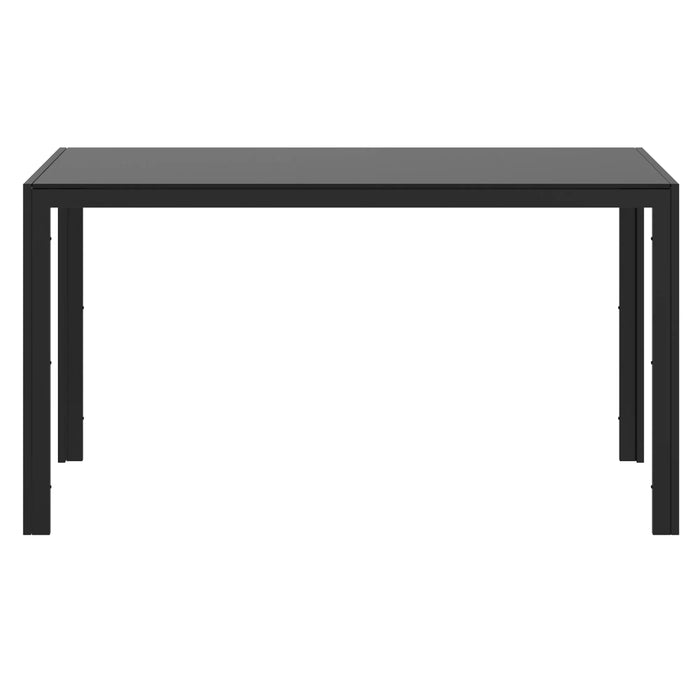 Contra/Cassidy 7pc Dining Set, Black/Black - Furniture Depot