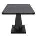 Eclipse/Xander 7pc Dining Set in Black with Light Grey Chair - Furniture Depot