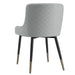 Eclipse/Xander 7pc Dining Set in Black with Light Grey Chair - Furniture Depot
