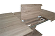 Eclipse/Mia 7pc Dining Set in Oak with Grey & Light Grey Chair - Furniture Depot