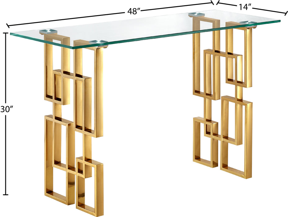 Pierre Gold Console Table - Sterling House Interiors