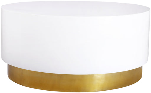 Deco White/Gold Coffee Table - Sterling House Interiors