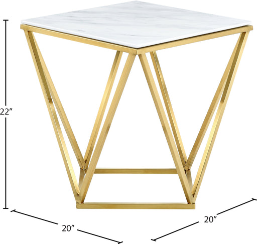 Mason Gold End Table - Sterling House Interiors