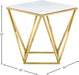 Mason Gold End Table - Sterling House Interiors