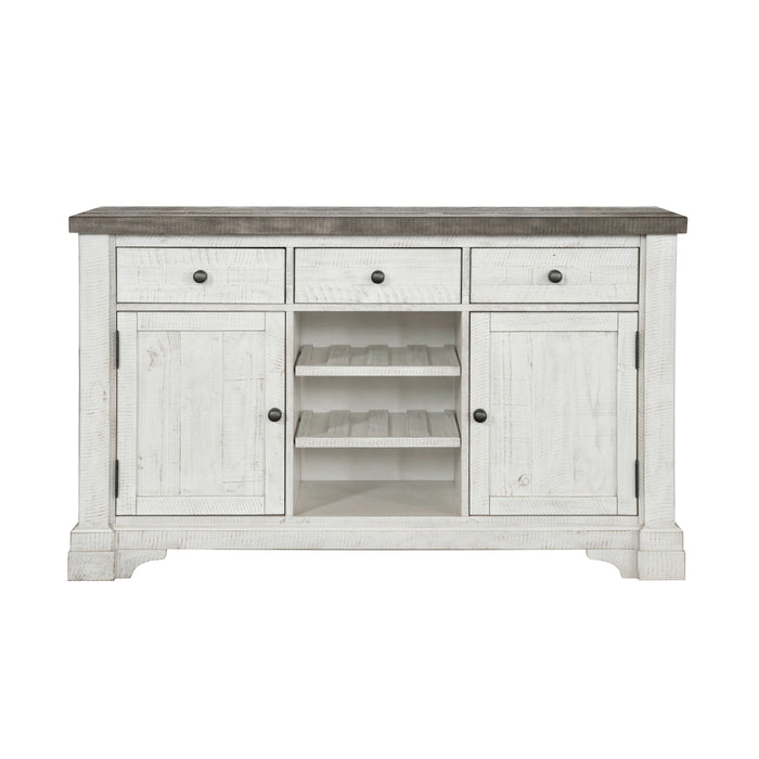 Valley Ridge 3 Drawer Server White