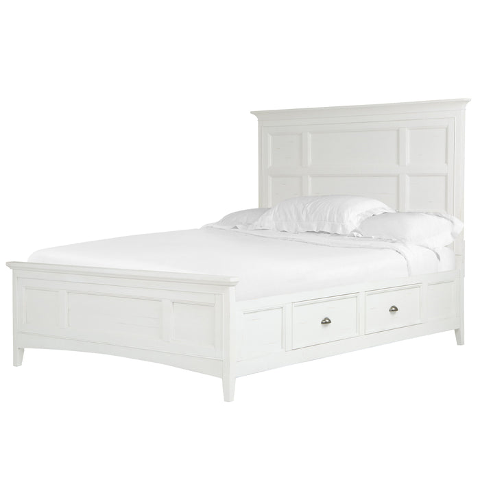 Heron Cove Complete California King Panel Bed With Storage Rails