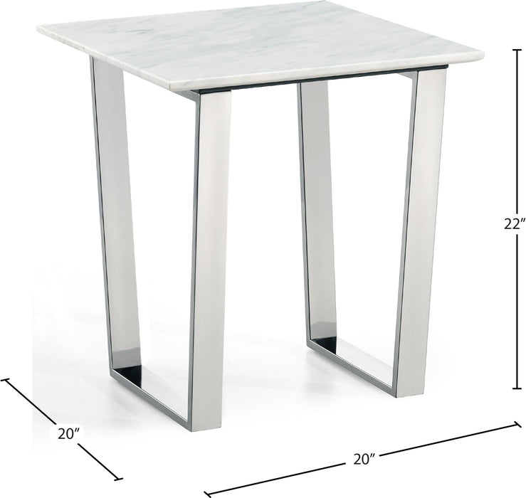 Carlton Chrome End Table - Sterling House Interiors