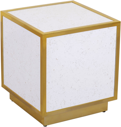 Glitz Faux Marble End Table - Sterling House Interiors