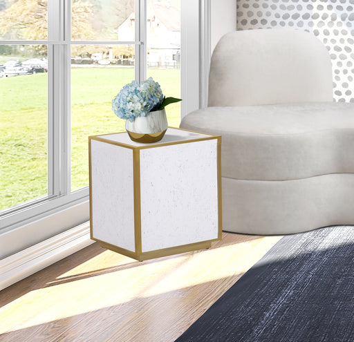 Glitz Faux Marble End Table - Sterling House Interiors