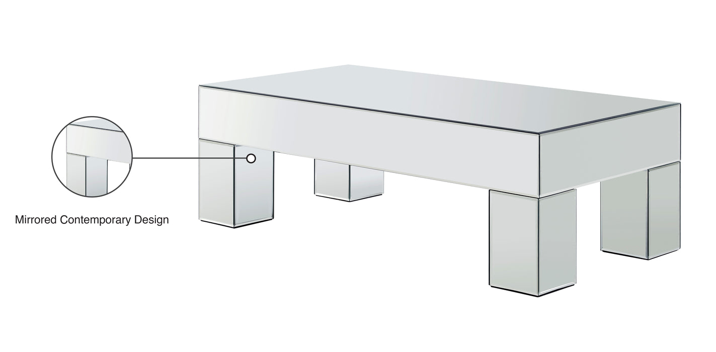 Lainy Mirrored Coffee Table - Sterling House Interiors