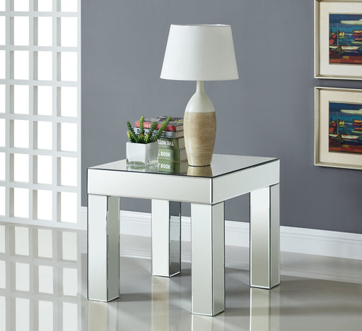Lainy Mirrored End Table - Sterling House Interiors