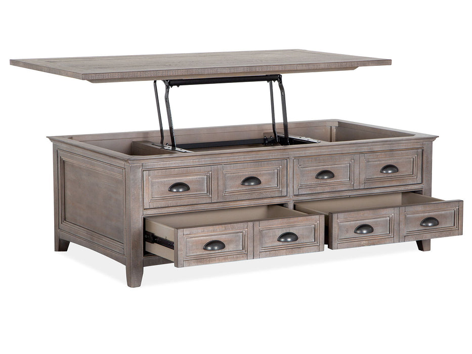 Paxton Place Lift Top Storage Cocktail Table With Casters