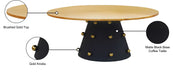 Raven Black / Gold Coffee Table - Sterling House Interiors