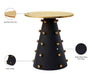 Raven Black / Gold End Table - Sterling House Interiors