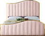 Esmeralda Velvet Bed - Pink - Sterling House Interiors