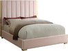 Beverly Queen Pink Velvet Bed - Sterling House Interiors