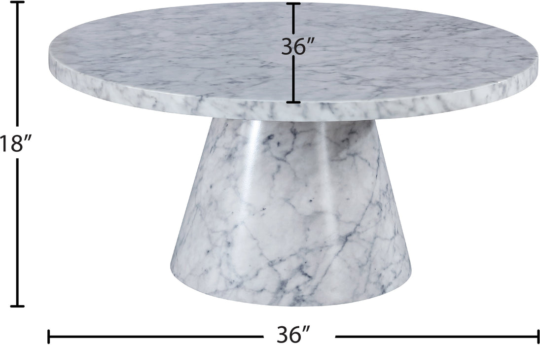 Omni Faux Marble Coffee Table - Sterling House Interiors