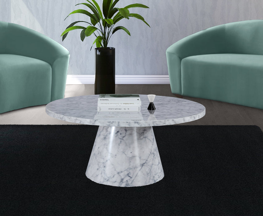 Omni Faux Marble Coffee Table - Sterling House Interiors