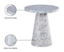 Omni Faux Marble End Table - Sterling House Interiors