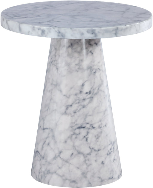 Omni Faux Marble End Table - Sterling House Interiors