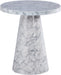 Omni Faux Marble End Table - Sterling House Interiors