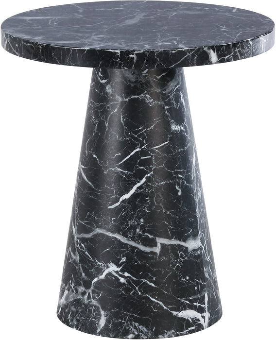 Omni Faux Marble End Table - Sterling House Interiors