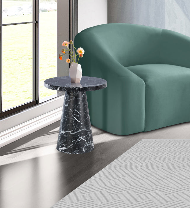 Omni Faux Marble End Table - Sterling House Interiors