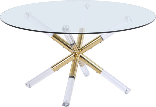 Mercury Acrylic/Gold Coffee Table - Sterling House Interiors