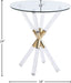 Mercury Acrylic/Gold End Table - Sterling House Interiors
