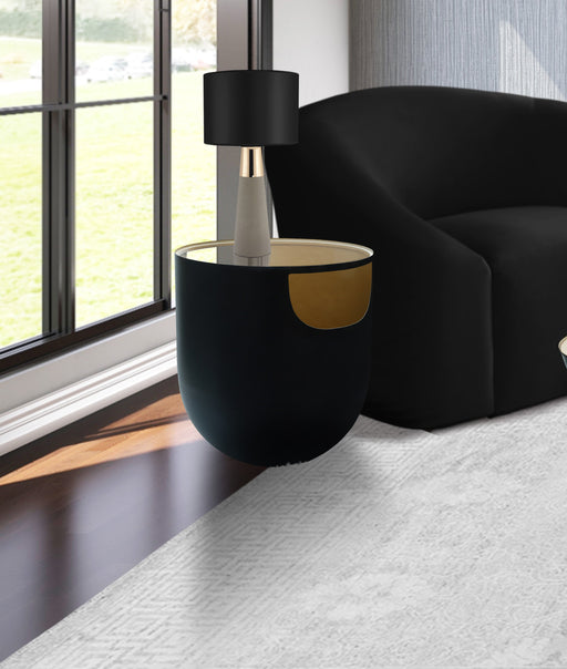 Doma Black / Gold End Table - Sterling House Interiors