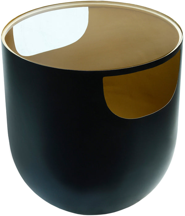 Doma Black / Gold End Table - Sterling House Interiors
