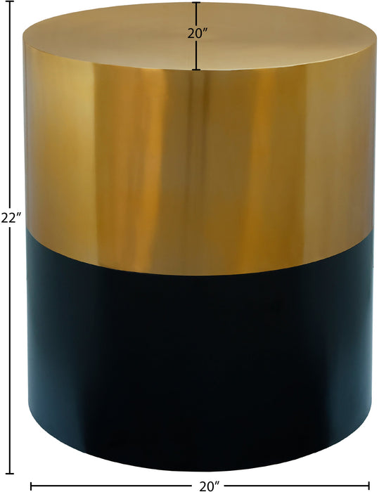 Sun Black / Gold End Table - Sterling House Interiors