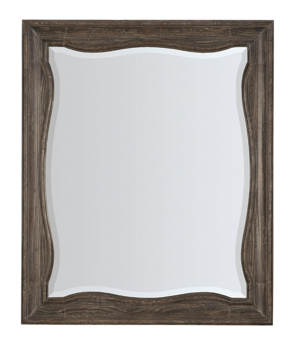 Traditions Landscape Mirror Dark Brown