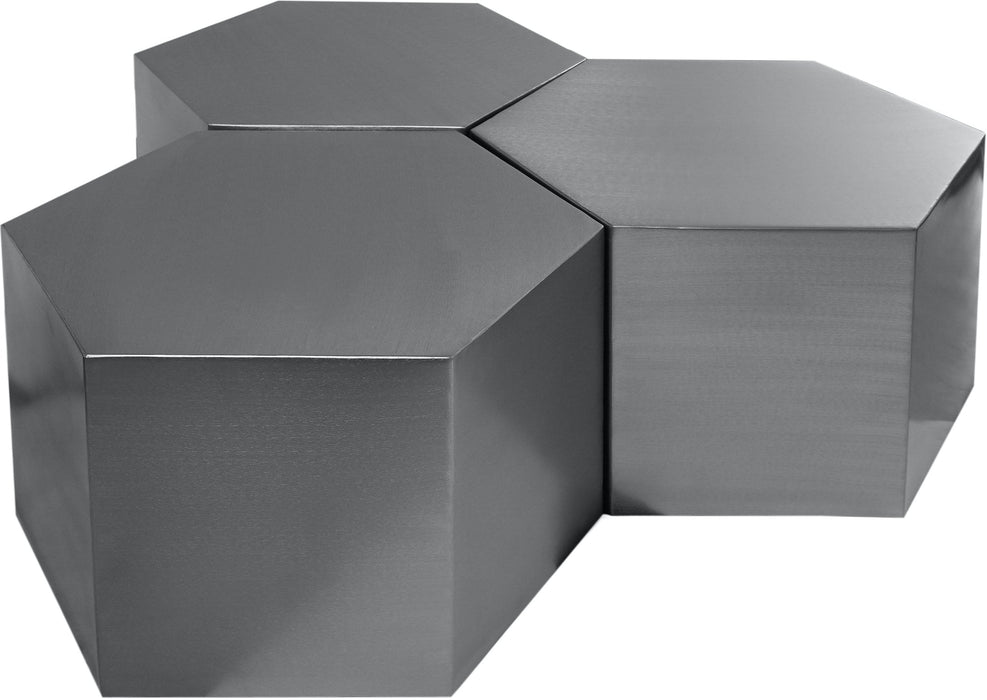 Hexagon 3 PC. Coffee Table - Sterling House Interiors
