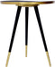 Reflection Gold / Black End Table - Sterling House Interiors