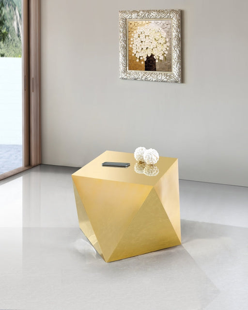 Gold Erica End Table - Sterling House Interiors