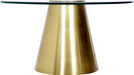 Glassimo Brushed Gold Coffee Table - Sterling House Interiors