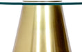 Glassimo Brushed Gold Coffee Table - Sterling House Interiors