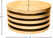 Levels Brushed Gold Coffee Table - Sterling House Interiors