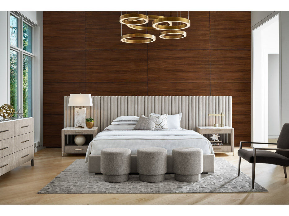 Modern Decker Wall Bed with Panels Beige