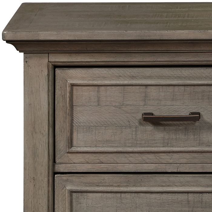 Chatham Park 2 Drawer Nightstand Warm Grey