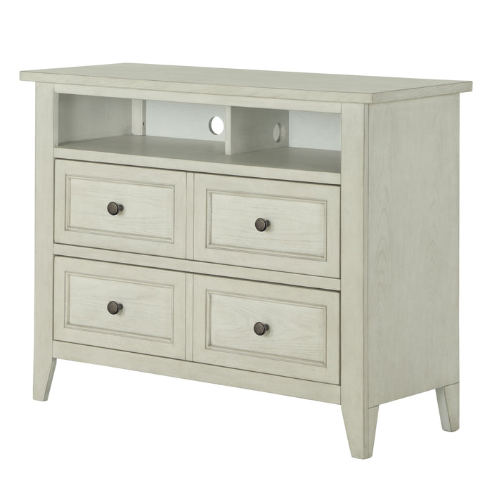 Raelynn 2 Drawer Media Chest In Weathered White