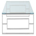 EROS-COFFEE TABLE-SILVER - Furniture Depot