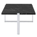 Veno Coffee Table in Black and Silver - Furniture Depot
