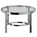 Strata Coffee Table in Chrome - Furniture Depot