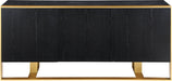Sherwood Black Wood Sideboard/Buffet - Sterling House Interiors