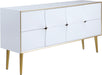 Pop White / Gold Sideboard/Buffet - Sterling House Interiors