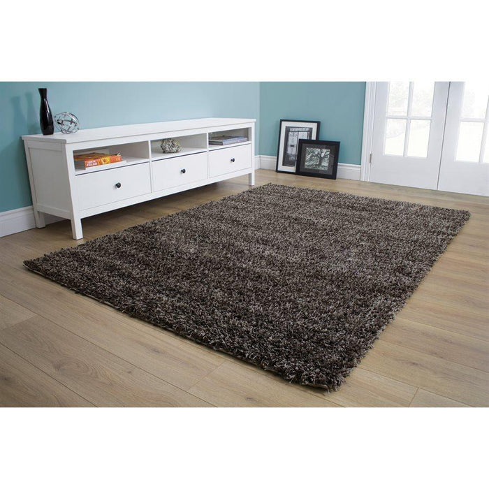 Opus Luxurious Speckled Charcoal Shag Rug - Sterling House Interiors