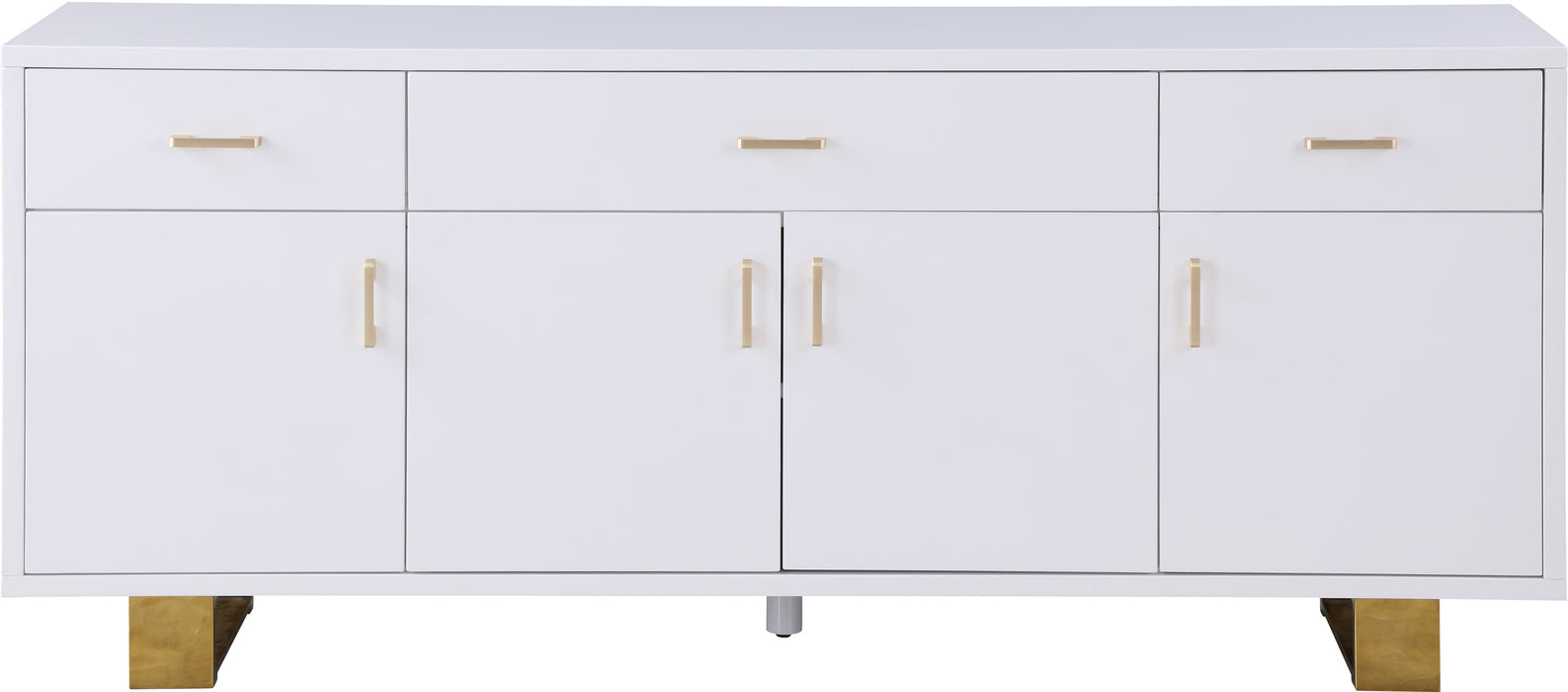 Excel White Lacquer Sideboard/Buffet - Sterling House Interiors