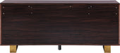 Excel Brown Zebra Wood Veneer Lacquer Sideboard/Buffet - Sterling House Interiors